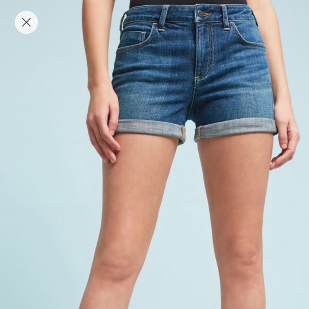 Pilcro & the Letterpress High Rise Denim Shorts